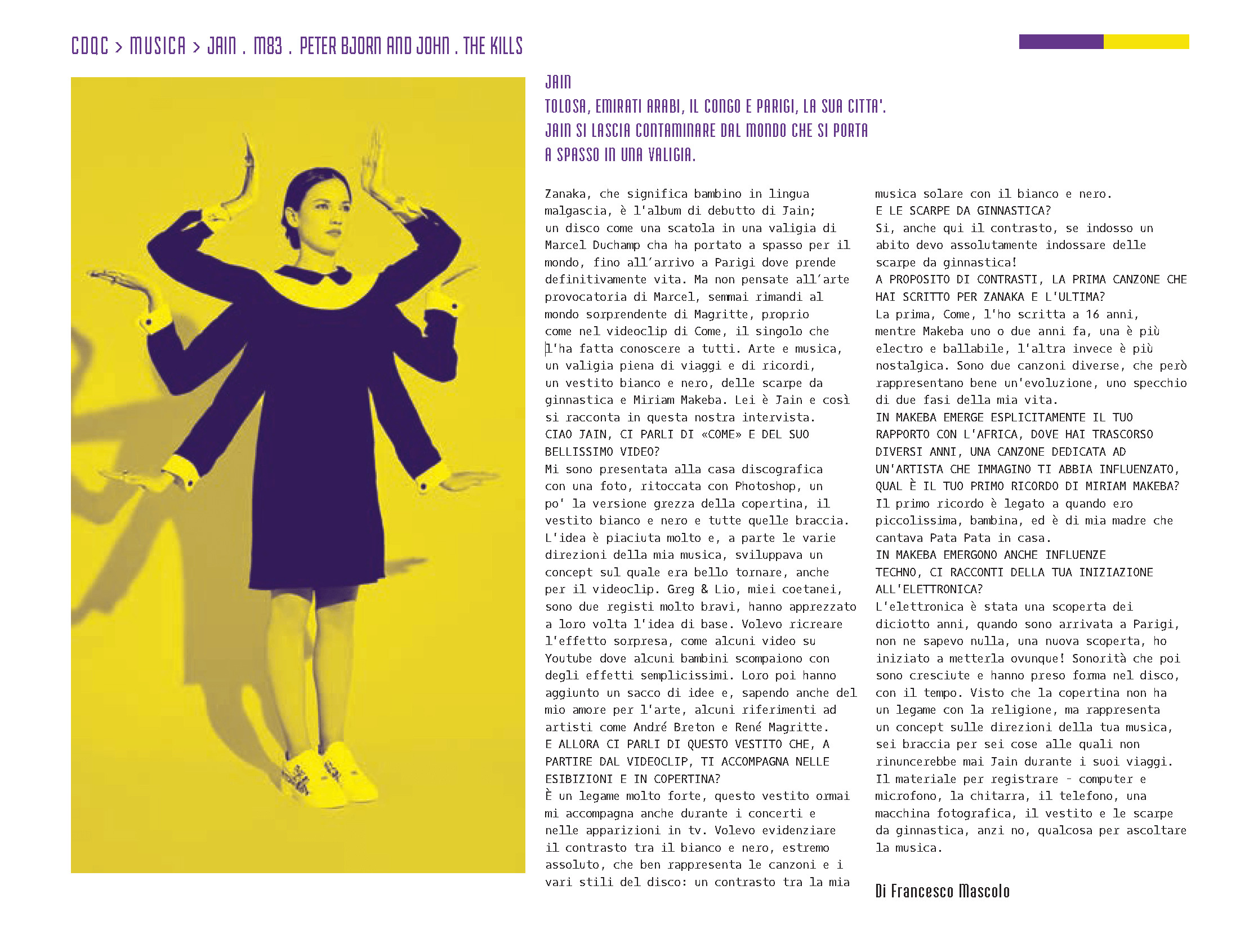 URBAN #132: Jain, una valigia di canzoni